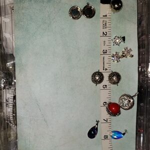 Elegant Silver and Red Women's Pendants.